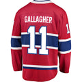 M.Canadiens #11 Brendan Gallagher Supporters Branded Breakaway Player Jersey Red Stitched American Hockey Jerseys