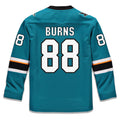 SJ.Sharks #88 Brent Burns Fanatics Branded Replica Player Jersey  Teal Stitched American Hockey Jerseys