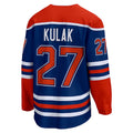 E.Oilers #27 Brett Kulak Supporters Branded Home Breakaway Player Jersey Royal Stitched American Hockey Jerseys