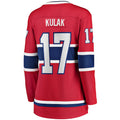 M.Canadiens #17 Brett Kulak Supporters Branded Home Breakaway Player Jersey Red Stitched American Hockey Jerseys