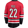 C.Hurricanes #22 Brett Pesce Supporters Branded Breakaway Player Jersey Red Stitched American Hockey Jerseys
