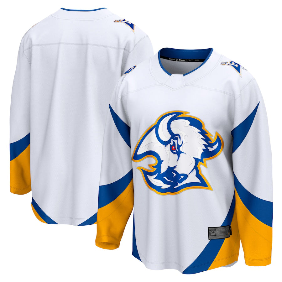 B.Sabres Supporters Branded Special Edition 2.0 Breakaway Blank Jersey  White Stitched American Hockey Jerseys