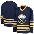 B.Sabres Supporters Branded Home Replica Blank Jersey  Navy Stitched American Hockey Jerseys