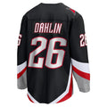 B.Sabres #26 Rasmus Dahlin Supporters Alternate Premier Breakaway Player Jersey - Black Stitched American Hockey Jerseys