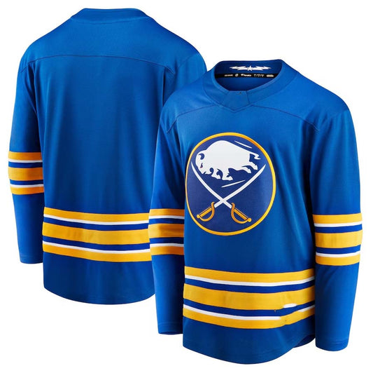 B.Sabres Fanatics Home Breakaway Jersey - Royal Stitched American Hockey Jerseys