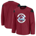 C.Avalanche Supporters Team Practice Jersey - Burgundy Stitched American Hockey Jerseys