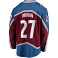 C.Avalanche #27 Jonathan Drouin Supporters Home Breakaway Jersey - Maroon Stitched American Hockey Jerseys