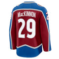 C.Avalanche #29 Nathan MacKinnon Supporters Home Premium Jersey - Burgundy Stitched American Hockey Jerseys