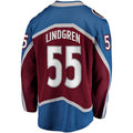 C.Avalanche #55 Ryan Lindgren Supporters Home Breakaway Jersey - Burgundy Stitched American Hockey Jerseys