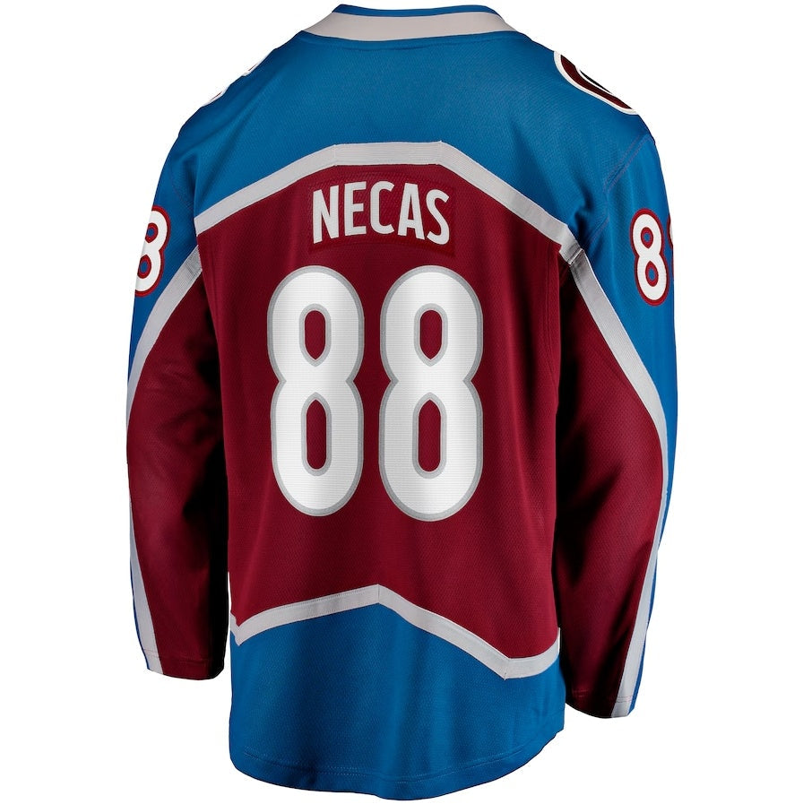 C.Avalanche #88 Martin Necas Supporters Breakaway Player Jersey - Burgundy Stitched American Hockey Jerseys