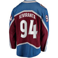 C.Avalanche #94 Joel Kiviranta Supporters Home Premier Breakaway Player Jersey - Maroon Stitched American Hockey Jerseys