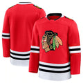 C.Blackhawks Supporters Home Premium Jersey - Red Stitched American Hockey Jerseys