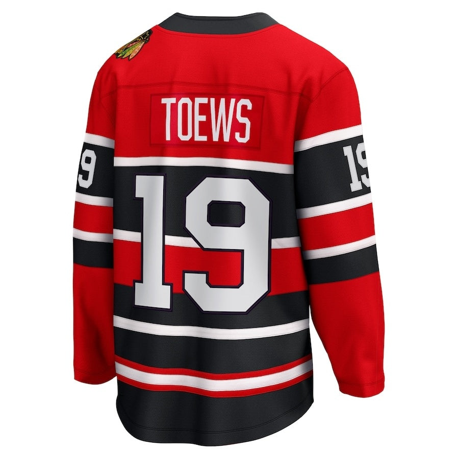 C.Blackhawks #19 Jonathan Toews Supporters Special Edition 2.0 Breakaway Player Jersey - Red Stitched American Hockey Jerseys