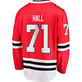 C.Blackhawks #71 Taylor Hall Supporters Home Breakaway Player Jersey - Red Stitched American Hockey Jerseys