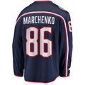 C.Blue Jackets #86 Kirill Marchenko Supporters Home Breakaway Jersey - Navy Stitched American Hockey Jerseys