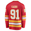 C.Flames #91 Nazem Kadri Supporters Home Breakaway Player Jersey - Red Stitched American Hockey Jerseys