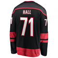 C.Hurricanes #71 Taylor Hall Supporters Home Breakaway Jersey - Black Stitched American Hockey Jerseys