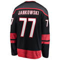 C.Hurricanes #77 Mark Jankowski Supporters Home Breakaway Jersey - Black Stitched American Hockey Jerseys