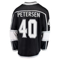 LA.Kings #40 Cal Petersen Supporters Branded Home Breakaway Player Jersey Black Stitched American Hockey Jerseys