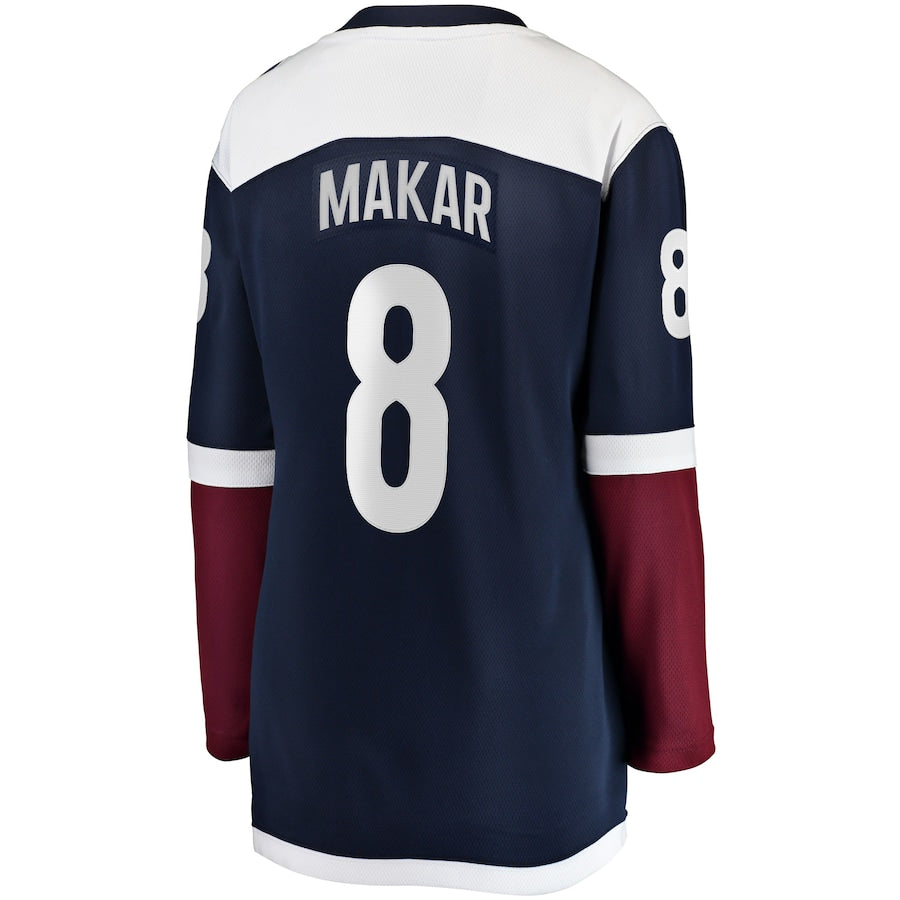 C.Avalanche #8 Cale Makar Supporters Branded Alternate Premier Breakaway Player Jersey Stitched American Hockey Jerseys
