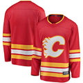 C.Flames Supporters Branded Home Breakaway Jersey Red Stitched American Hockey Jerseys