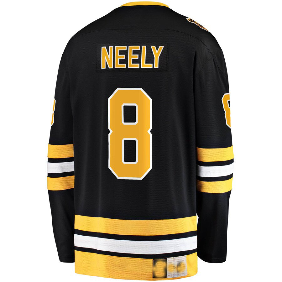 B.Bruins #8 Cam Neely Supporters Branded Premier Breakaway Retired Player Jersey Black Stitched American Hockey Jerseys