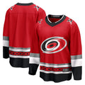 C.Hurricanes Supporters Branded 25th Anniversary Premier Breakaway Blank Jersey Red Stitched American Hockey Jerseys