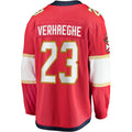 F.Panthers #23 Carter Verhaeghe Supporters Branded Home Breakaway Jersey Red Stitched American Hockey Jerseys