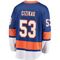 NY.Islanders #53 Casey Cizikas Supporters Branded Breakaway Player Jersey Royal Stitched American Hockey Jerseys
