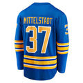 B.Sabres #37 Casey Mittelstadt Supporters Branded Home Breakaway Player Jersey Royal Stitched American Hockey Jerseys