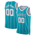 Custom C.Hornets Jordan Brand Unisex 2022-23 Swingman Jersey Teal Icon Edition American Stitched Basketball Jersey