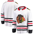C.Blackhawks Supporters Branded Breakaway Away Jersey White Stitched American Hockey Jerseys