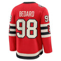 C.Blackhawks #98 Connor Bedard Supporters 2025 Winter Classic Premium Player Jersey - Red Stitched American Hockey Jerseys
