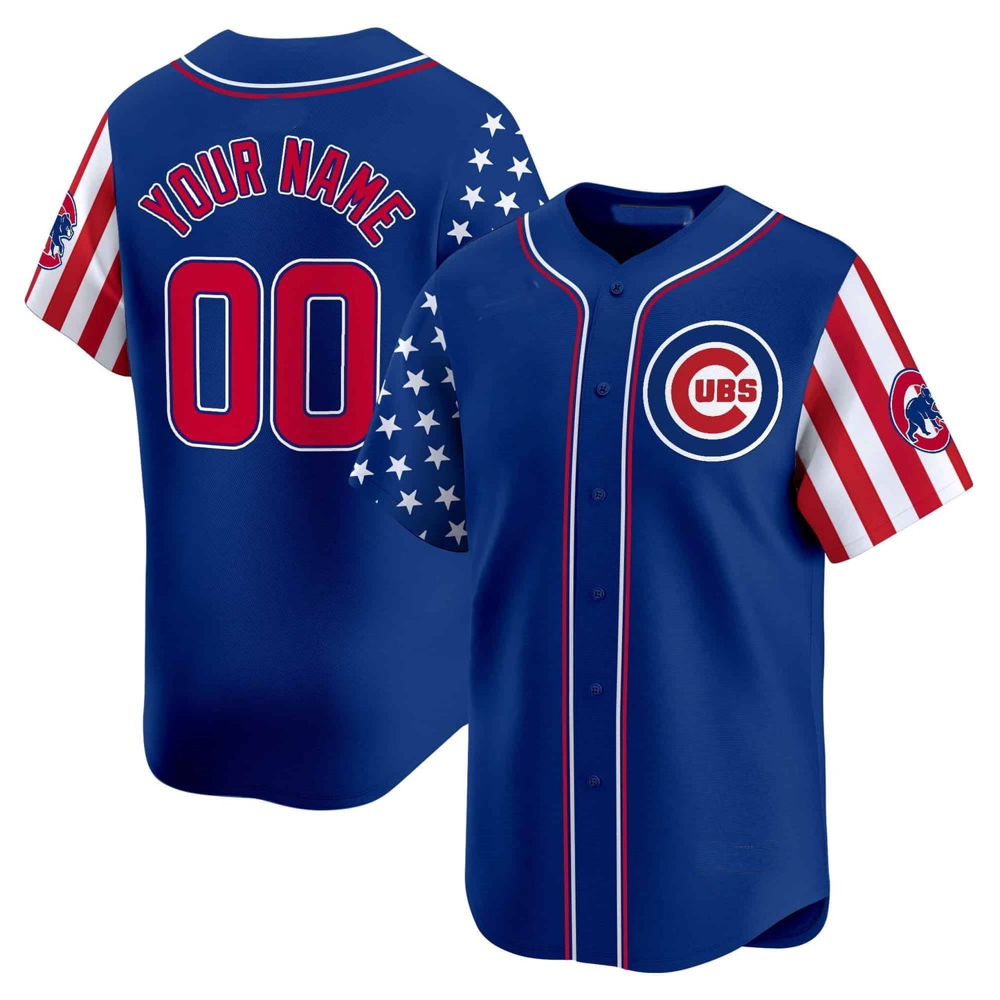 Custom Chicago Cubs 2024 Independence Day Vapor Premier Limited¨C All Stitched Baseball Jersey