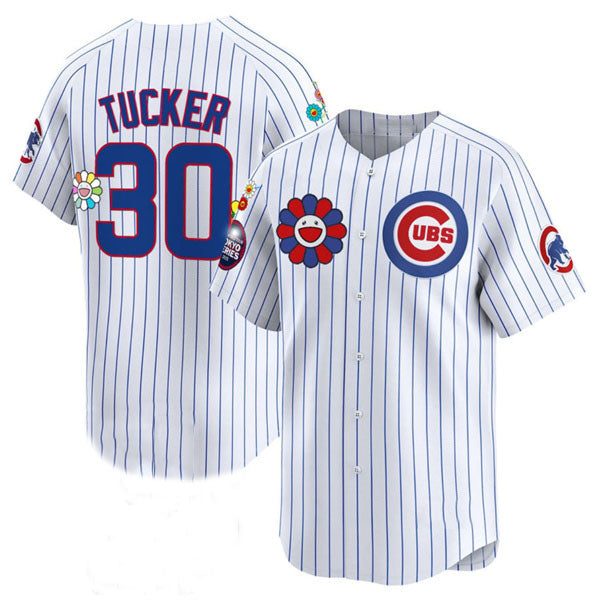Chicago Cubs #30 Kyle Tucker White 2025 Tokyo Series Limited Stitched Baseball Jersey