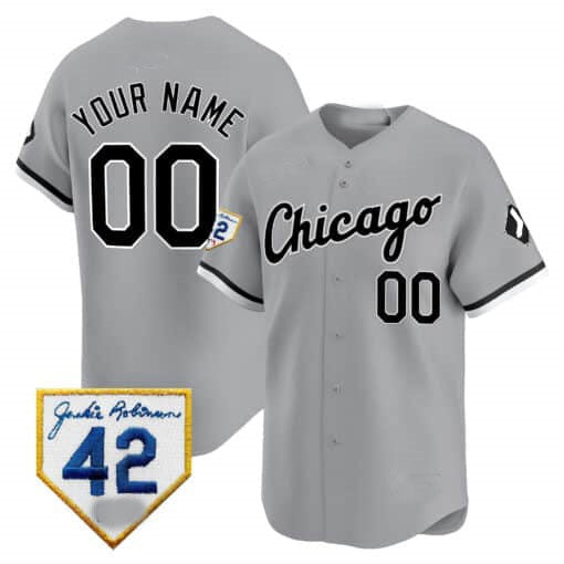 Custom Chicago White Sox 2024 Jackie Robinson Patch Vapor Premier Limited¨C All Stitched Baseball Jersey