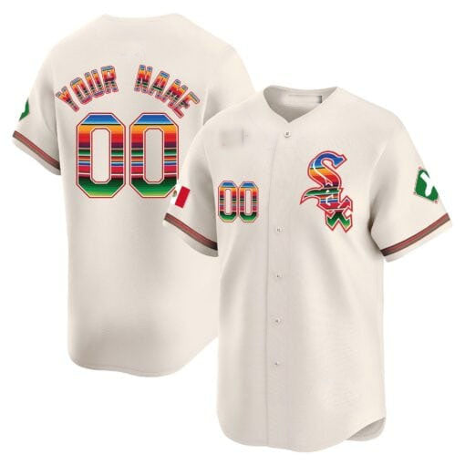 Custom Chicago White Sox Mexico Vapor Premier Limited V2 ¨C All Stitched Baseball Jersey