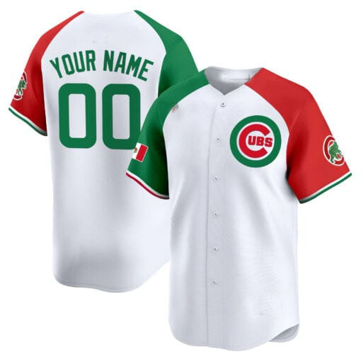 Custom Chicago Cubs Mexico Vapor Premier Limited V3¨C All Stitched Baseball Jersey