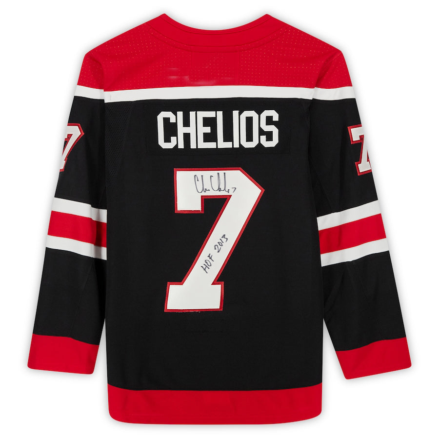 C.Blackhawks #7 Chris Chelios Supporters Authentic Autographed 2020-21 Reverse Retro with HOF 2013 Inscription Hockey Jerseys