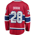 M.Canadiens #28 Christian Dvorak Supporters Branded Home Breakaway Player Jersey Red Stitched American Hockey Jerseys