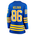 B.Sabres #86 Christian Wolanin Supporters Branded Home Breakaway Player Jersey Royal Stitched American Hockey Jerseys