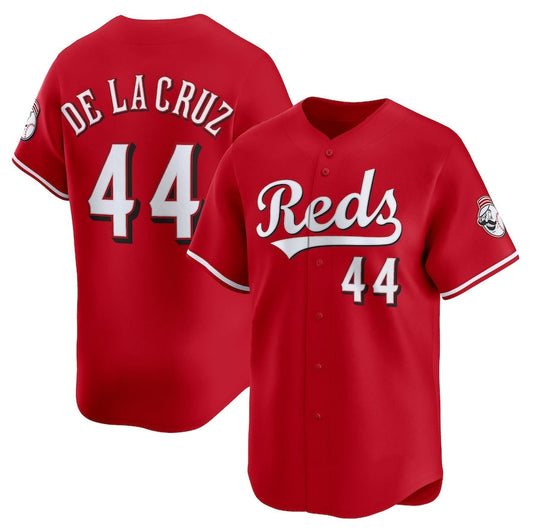 Cincinnati Reds #44 Elly De La Cruz Alternate Limited Player Jersey - Red Stitched Baseball Jerseys