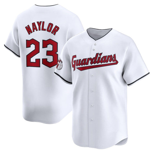 Cleveland Guardians #23 Bo Naylor Home Limited Player Jersey - White American Football Jerseys