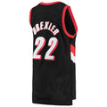 P.Trail Blazers #22 Clyde Drexler Mitchell & Ness Women's 1991-92 Hardwood Classics Swingman Jersey Icon Edition Black Stitched American Basketball Jersey