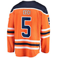 E.Oilers #5 Cody Ceci Supporters Branded Home Breakaway Player Jersey Orange Stitched American Hockey Jerseys