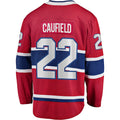M.Canadiens #22 Cole Caufield Supporters Branded 2017-18 Home Breakaway Replica Jersey Red Stitched American Hockey Jerseys