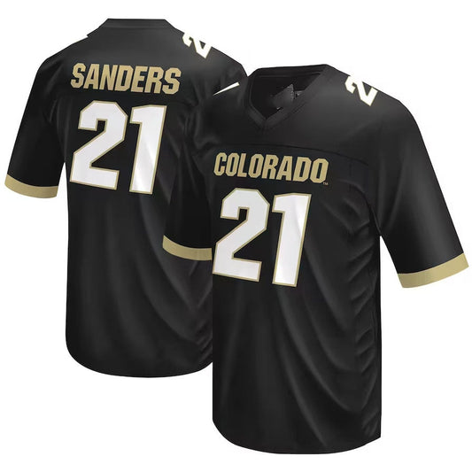 C.Buffaloes #21 Shilo Sanders Original Retro Brand NIL Football Player Jersey ¨C Black American College Jerseys