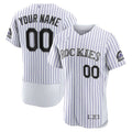 Custom Colorado Rockies White Home Authentic Custom Jersey Baseball Jerseys