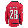 W.Capitals #28 Connor Brown Supporters Branded Home Breakaway Player Jersey Red Stitched American Hockey Jerseys