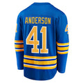 B.Sabres #41 Craig Anderson Supporters Branded Home Breakaway Player Jersey Royal Stitched American Hockey Jerseys